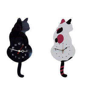 Wagging Tail Cat Clock-Furbaby Friends Gifts