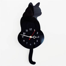 Load image into Gallery viewer, Wagging Tail Cat Clock-Furbaby Friends Gifts