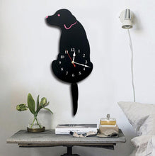 Charger l&#39;image dans la galerie, Wagging Tail Dog Clock-Furbaby Friends Gifts