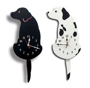 Wagging Tail Dog Clock-Furbaby Friends Gifts