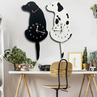 Wagging Tail Dog Clock-Furbaby Friends Gifts