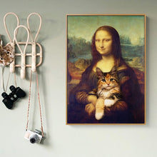 Laden Sie das Bild in den Galerie-Viewer, &#39;Why She Smiles&#39; Canvas Oil Print-Furbaby Friends Gifts
