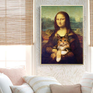 'Why She Smiles' Canvas Oil Print-Furbaby Friends Gifts