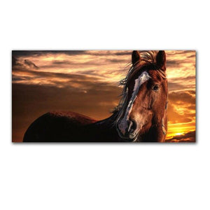 'Wild Sunset' Canvas Oil Print-Furbaby Friends Gifts