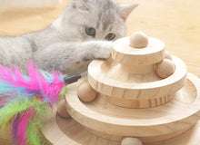 Cargar imagen en el visor de la galería, Wooden Ball &amp; Track Cat Game-Furbaby Friends Gifts
