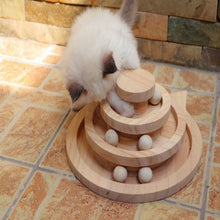 Carregar imagem no visualizador da galeria, Wooden Ball &amp; Track Cat Game-Furbaby Friends Gifts