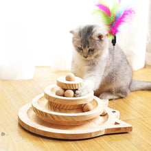 Carregar imagem no visualizador da galeria, Wooden Ball &amp; Track Cat Game-Furbaby Friends Gifts
