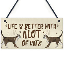 Carregar imagem no visualizador da galeria, Wooden Cat Plaques-Furbaby Friends Gifts