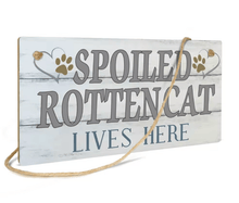 Charger l&#39;image dans la galerie, Wooden Cat Plaques-Furbaby Friends Gifts