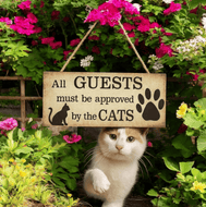 Wooden Cat Plaques-Furbaby Friends Gifts