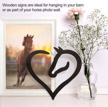Laden Sie das Bild in den Galerie-Viewer, Wooden &#39;Love Horses&#39; Sign-Furbaby Friends Gifts