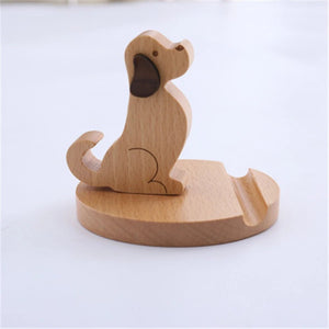 Wooden Puppy Phone Holder-Furbaby Friends Gifts