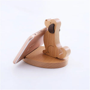 Wooden Puppy Phone Holder-Furbaby Friends Gifts