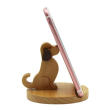 Load image into Gallery viewer, Wooden Puppy Phone Holder-Furbaby Friends Gifts