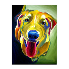 Cargar imagen en el visor de la galería, Yellow Labrador Canvas Oil Print-Furbaby Friends Gifts