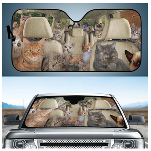 Cat sun visor for car deals